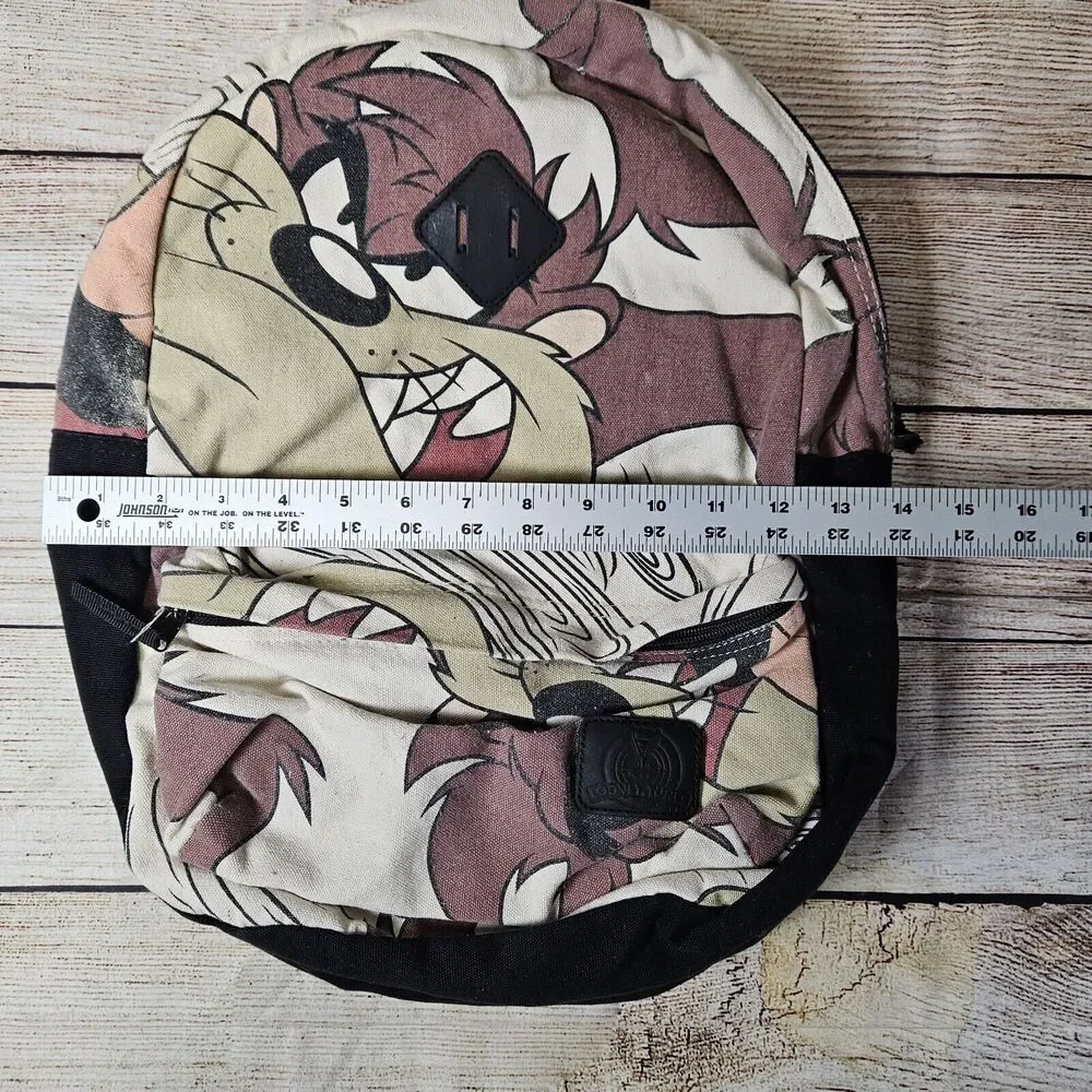 WB Looney Tunes Backpack All Over Print TAZ Book Bag
